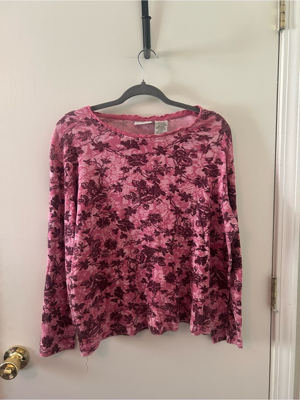 White Stag Pink Floral Long Sleeve Tee